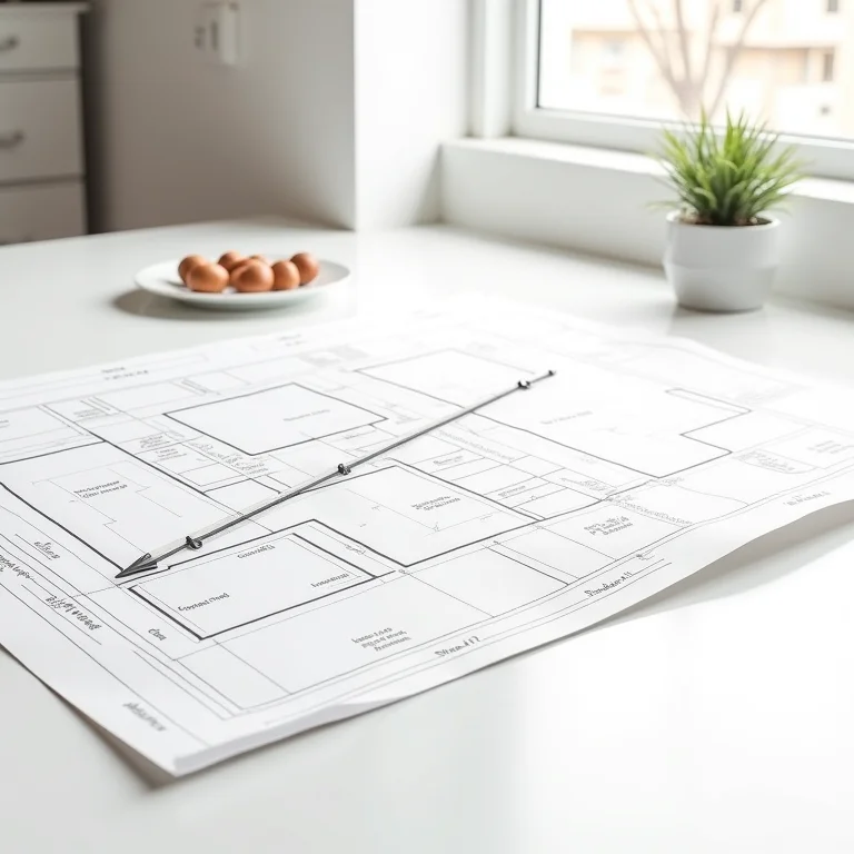 Layout funcional da cozinha com triângulo de trabalho