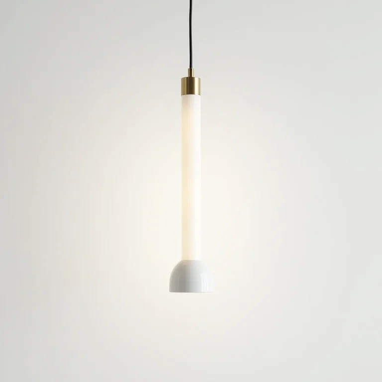 Luminária de fibra ótica minimalista