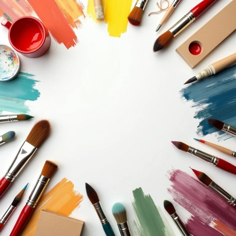 Materiais de arte para criar quadros decorativos DIY