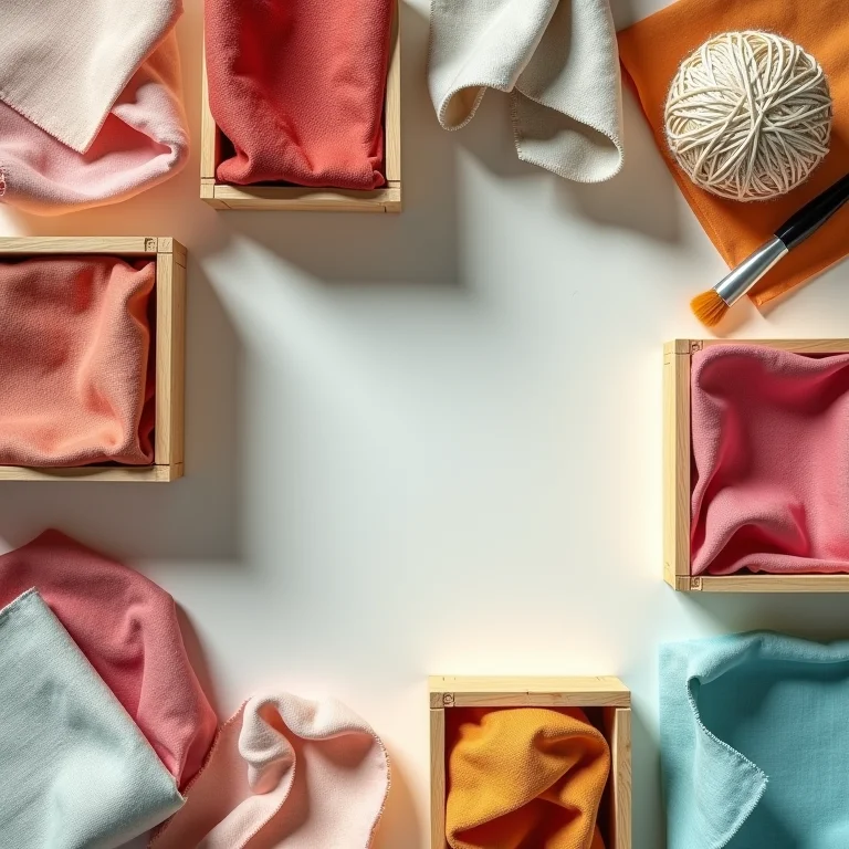 Materiais para projetos de organização DIY