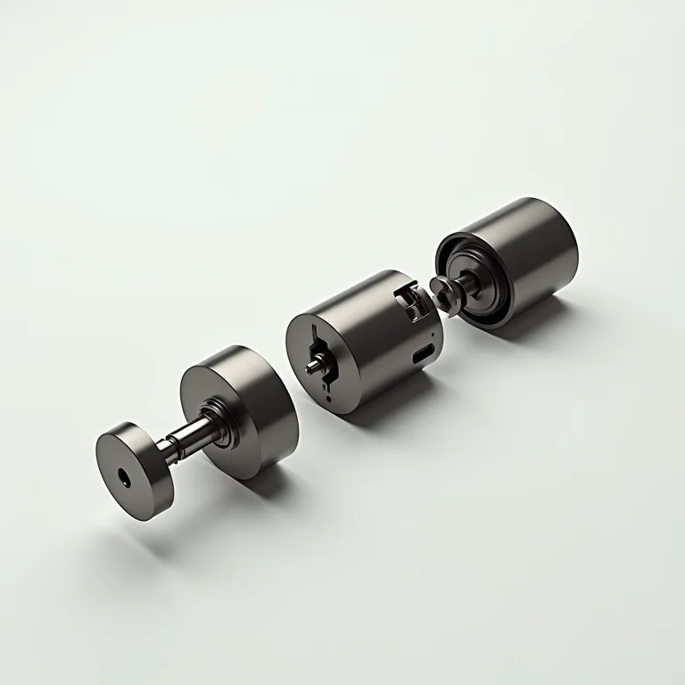 Mecanismo interno de uma fechadura de cilindro