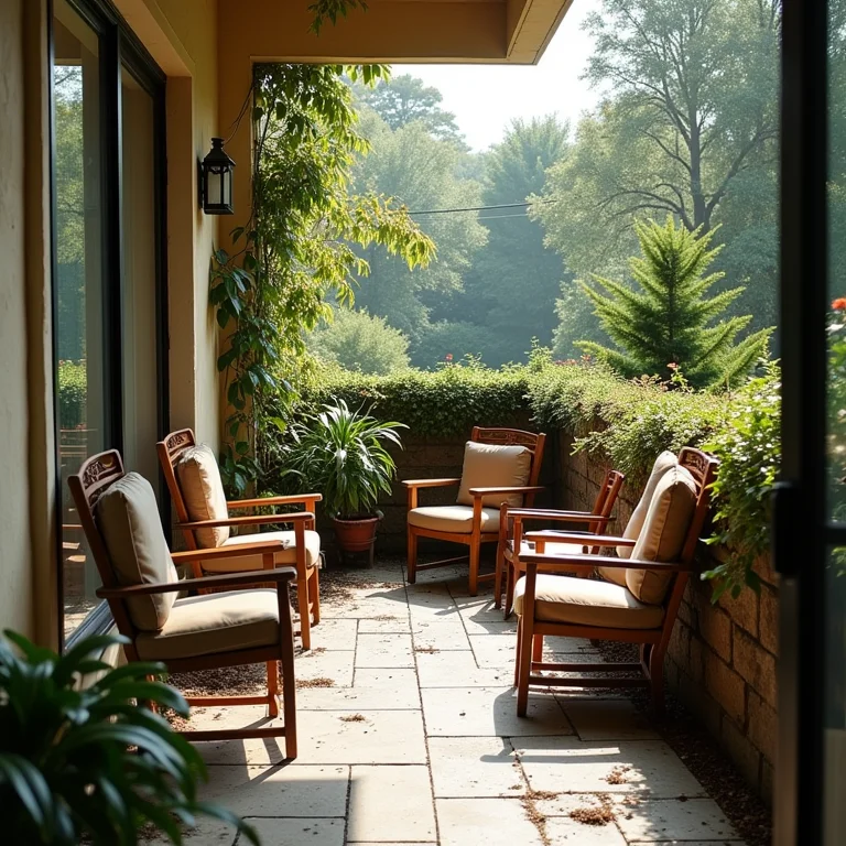 Mobiliário inadequado em uma varanda gourmet.