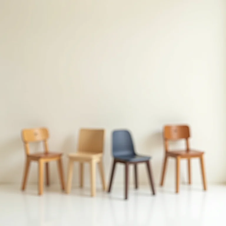 Modelos de bancos e cadeiras empilháveis para otimizar espaço.