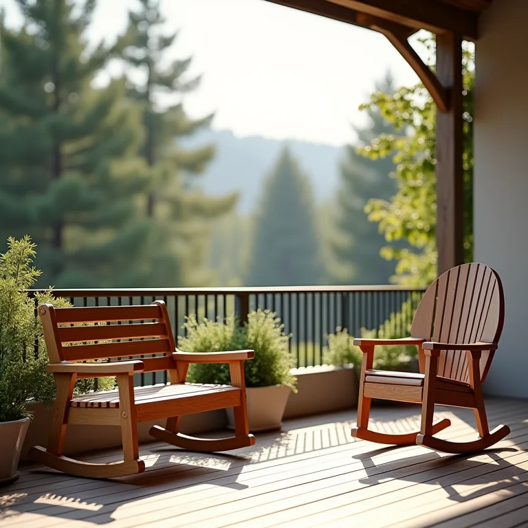 Móveis essenciais para varandas rústicas