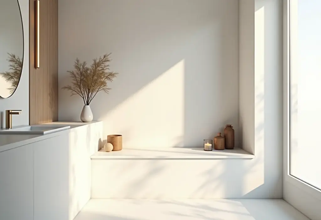 Nichos modernos e baratos para banheiros pequenos