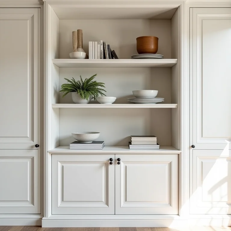 Nichos multifuncionais em cozinhas pequenas.