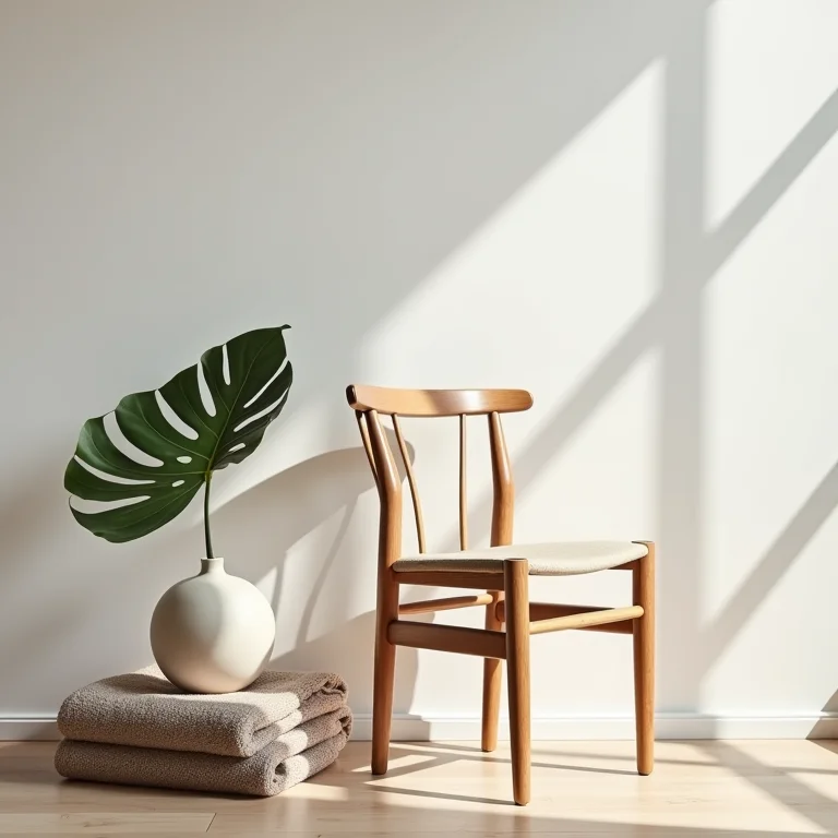 Objetos de design escandinavo minimalista