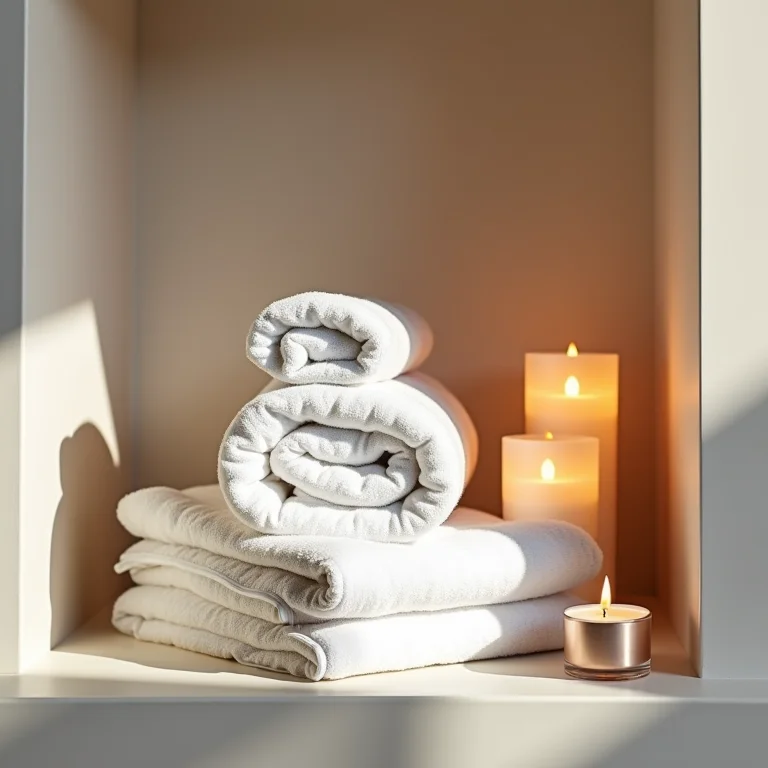 Organização de produtos em nicho de banheiro