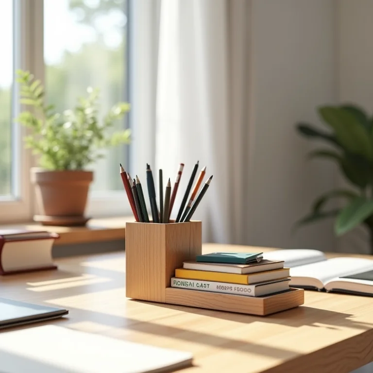 Organizador DIY em um home office