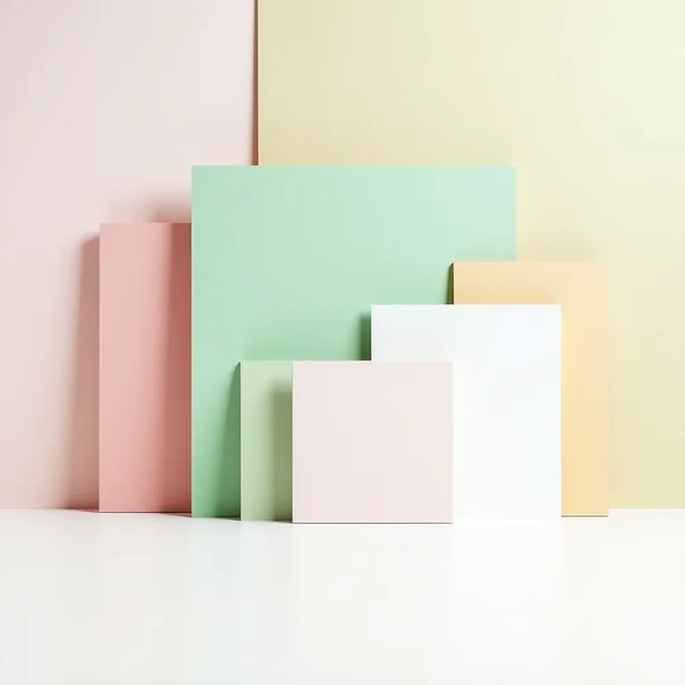 Painéis de drywall de diferentes tipos e cores, indicando suas aplicações