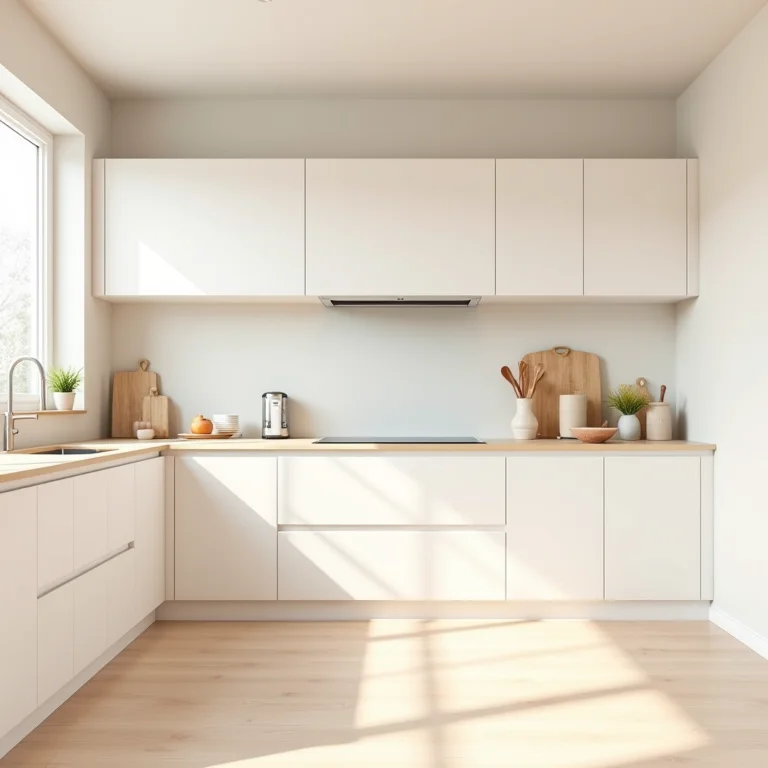 Paleta de cores claras para cozinha pequena