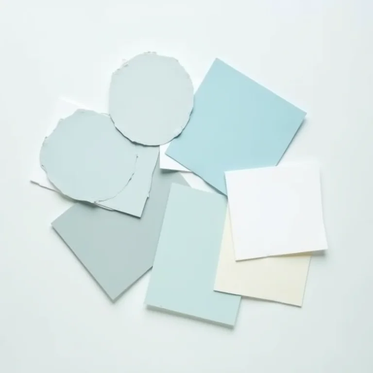 Paleta de cores suaves para banheiro escandinavo