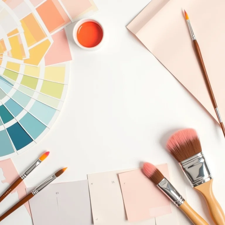 Paleta de cores suaves para quarto infantil