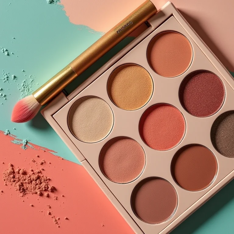 Paletas de maquiagem Art Déco com tons sofisticados