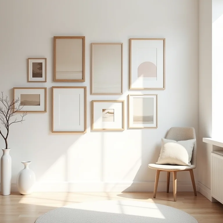 Paredes decoradas com quadros que refletem a personalidade