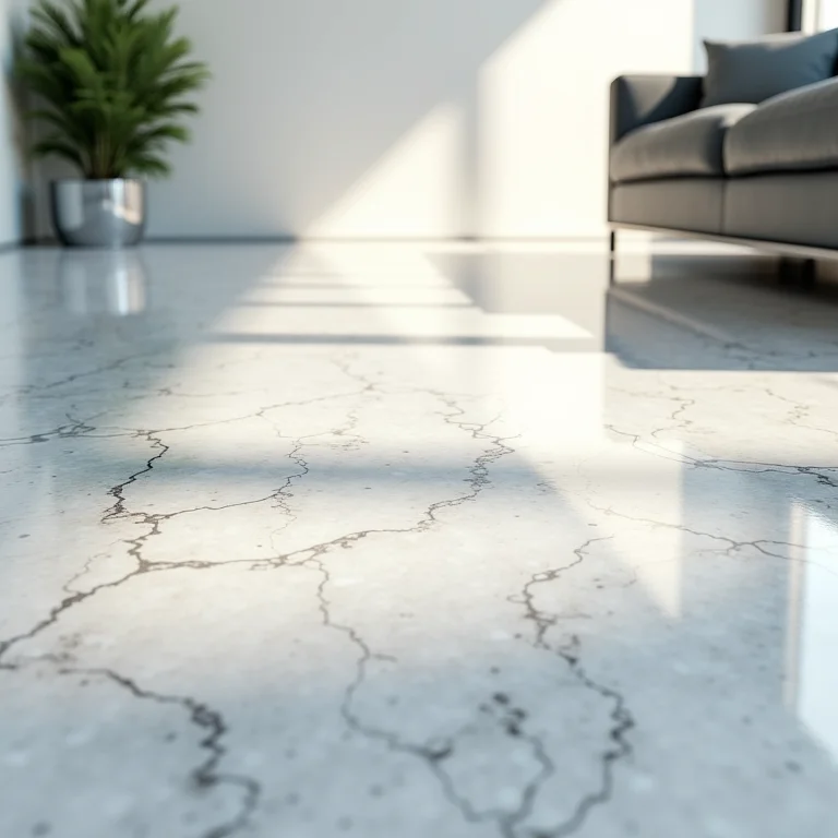 Piso de epóxi moderno com acabamento brilhante