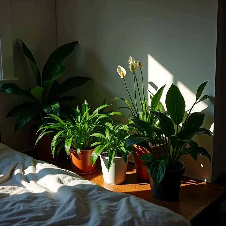Plantas ideais para quartos com pouca luz.