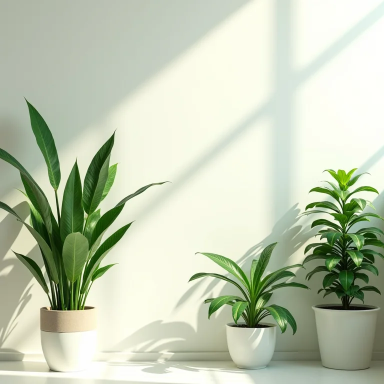 Plantas prosperando em banheiro iluminado