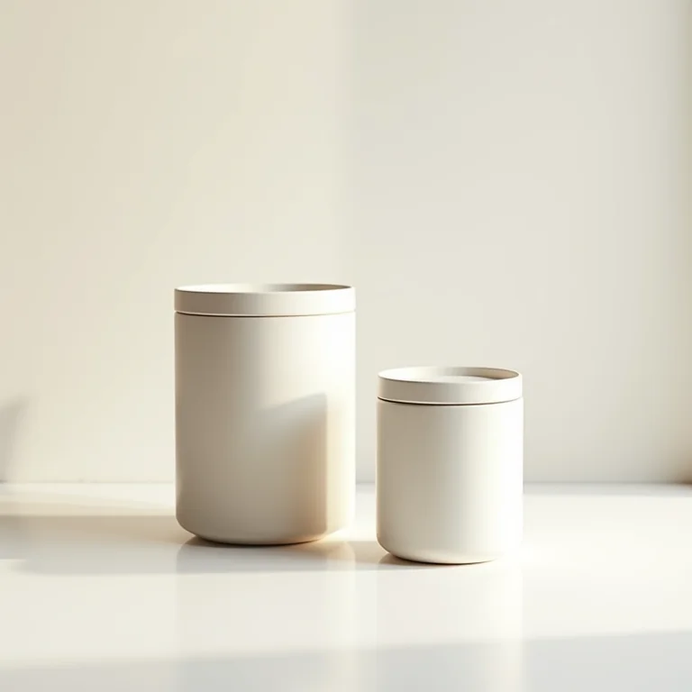 Potes organizadores minimalistas para cozinha