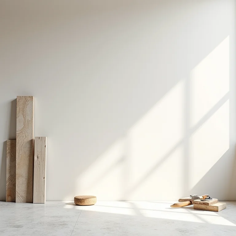 Preparação da parede para instalação de pedras naturais