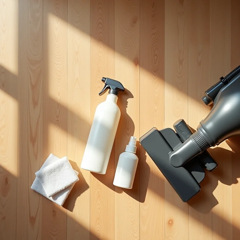 Produtos para limpeza e manutenção de piso de madeira maciça