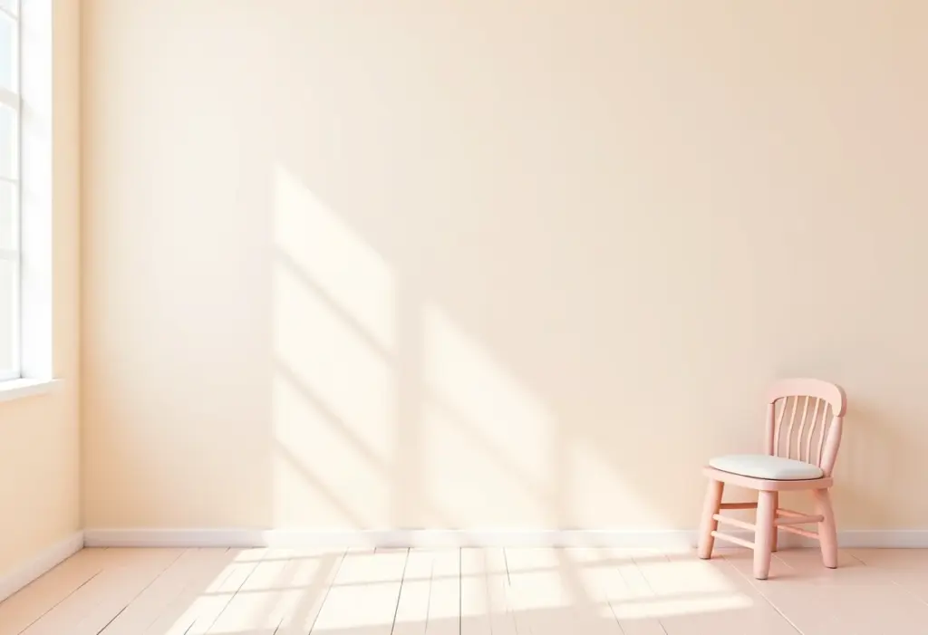 Quarto de menina simples e charmoso com decoração delicada