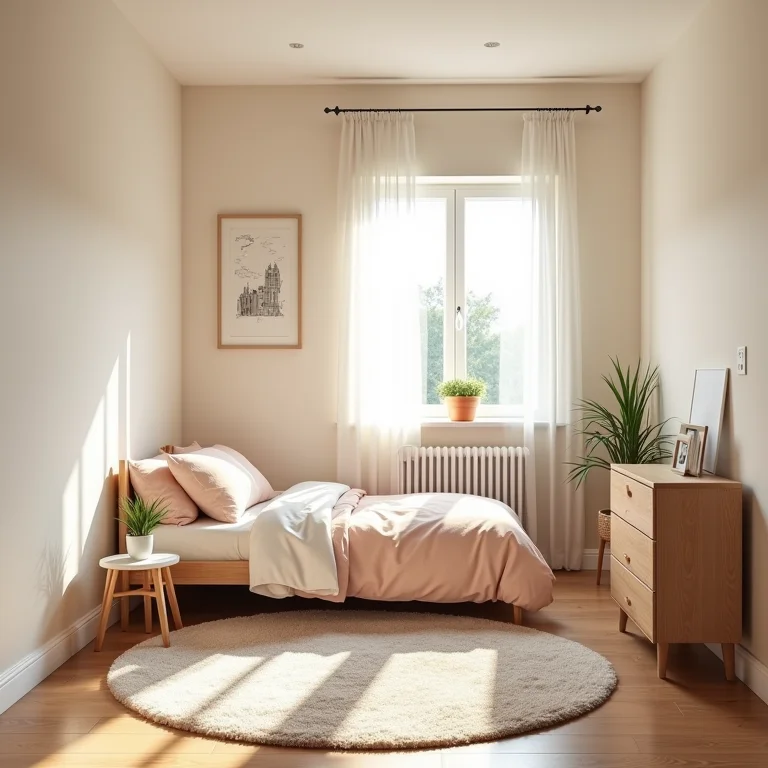 Quarto de menino genérico, sem personalidade e identidade visual.