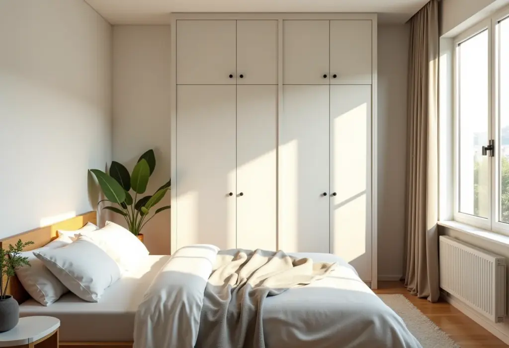 Quarto pequeno decorado com soluções inteligentes