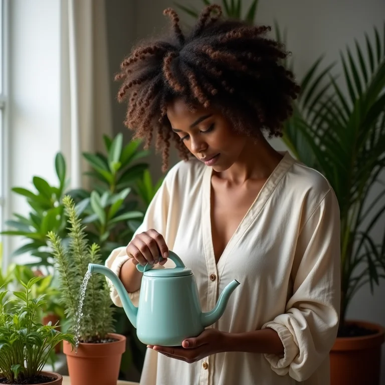 Rega excessiva prejudicando uma planta.