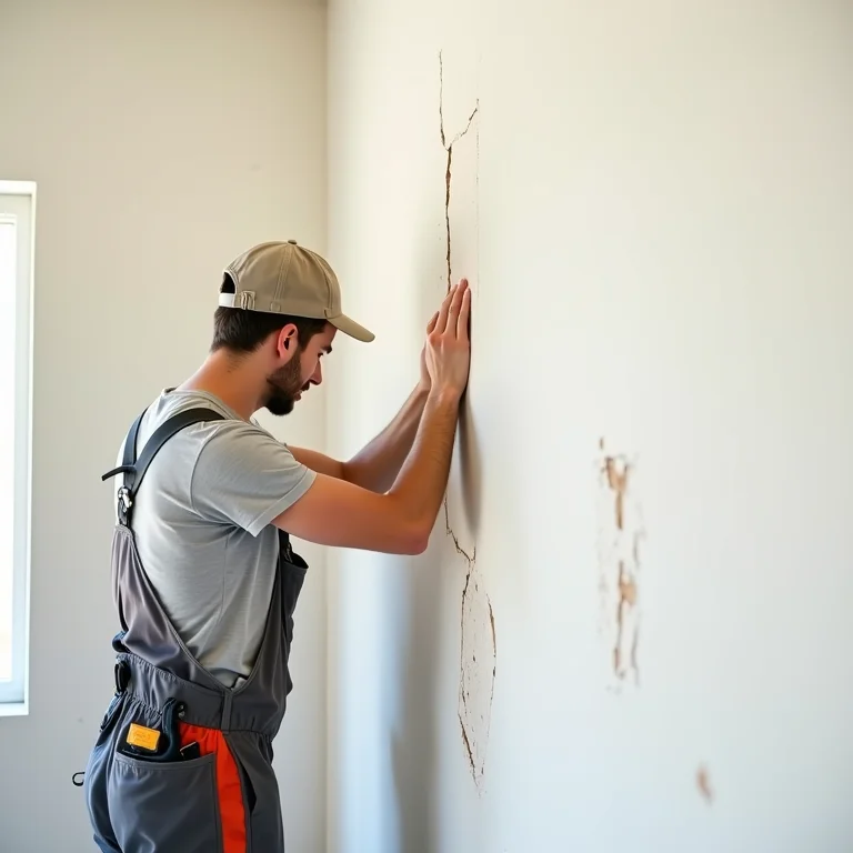 Reparo fácil de parede de drywall.