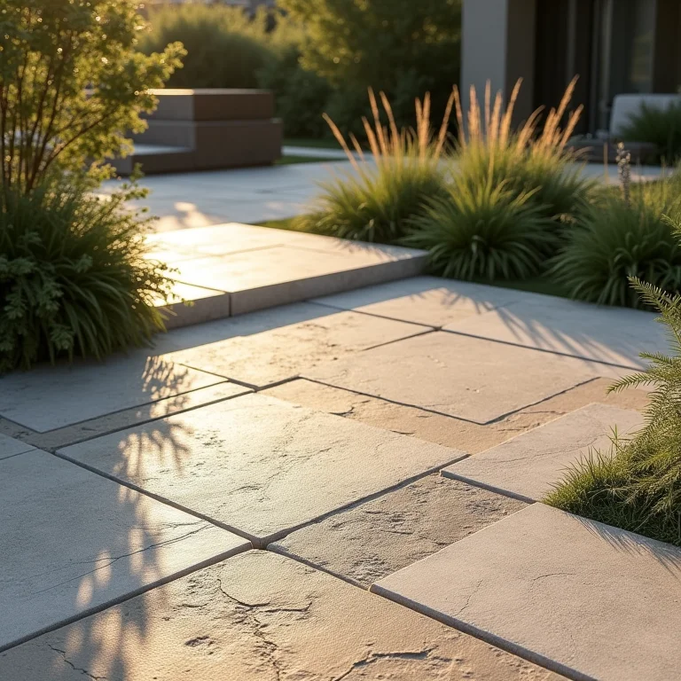 Revestimento cerâmico texturizado para varanda gourmet.