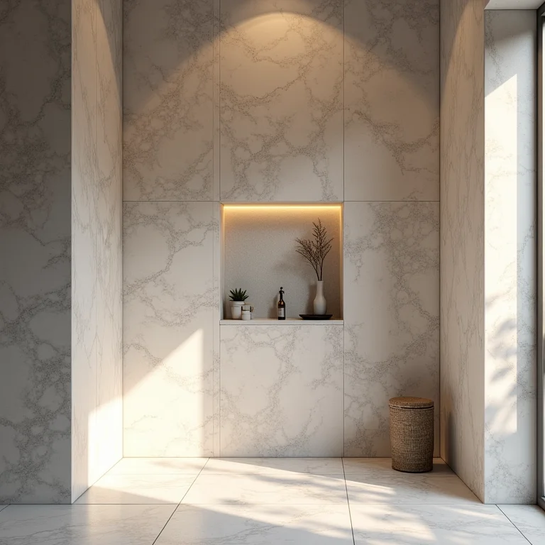 Revestimentos para nichos embutidos em banheiros