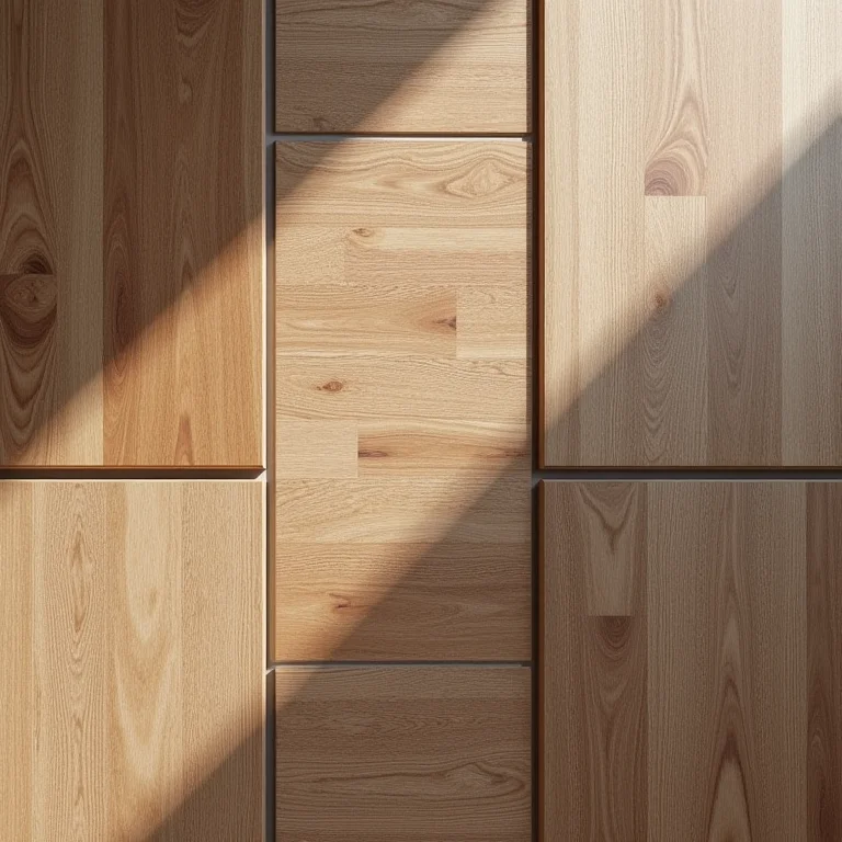 Revestimentos que imitam madeira em close-up