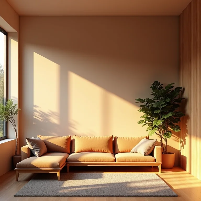 Sala de estar com iluminação mista para diferentes atividades