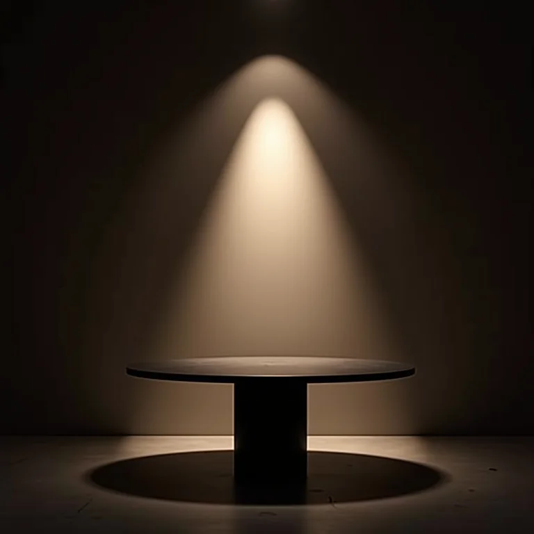 Sala de jantar com iluminação inadequada