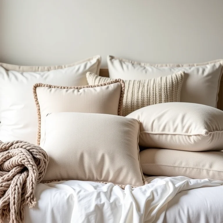 Texturas aconchegantes para quarto boho: mantas, almofadas e tapeçarias