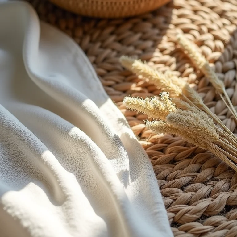 Texturas naturais em decoração terrosa