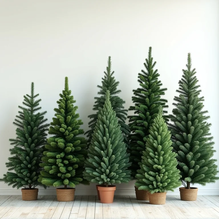 Tipos de árvores de Natal artificiais