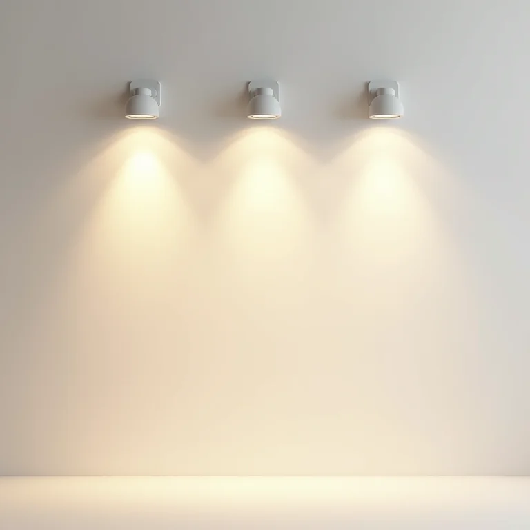 Tipos de iluminação para corredores: spots, trilhos e arandelas.