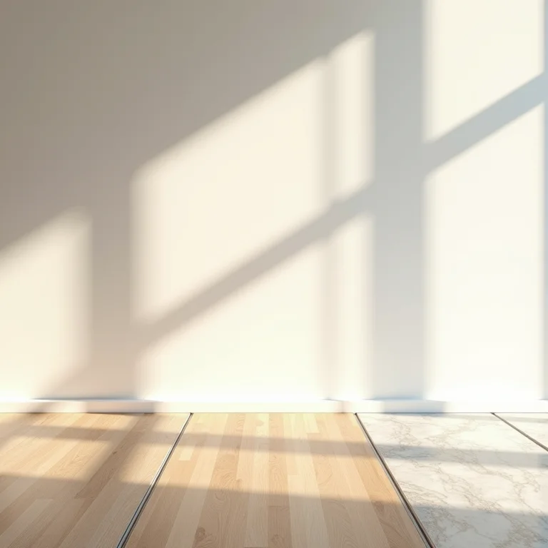 Tipos de piso vinílico: colado, clicado e autoadesivo.