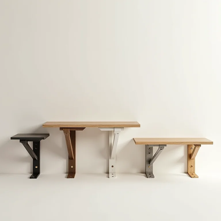 Tipos de suportes para prateleiras