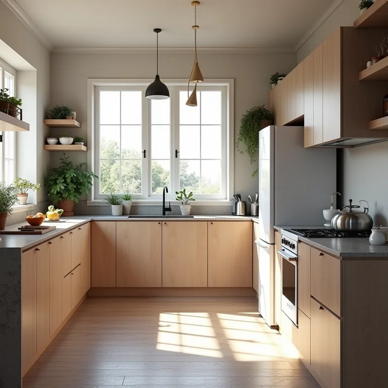 Triângulo de trabalho na cozinha: pia, fogão e geladeira dispostos de forma eficiente