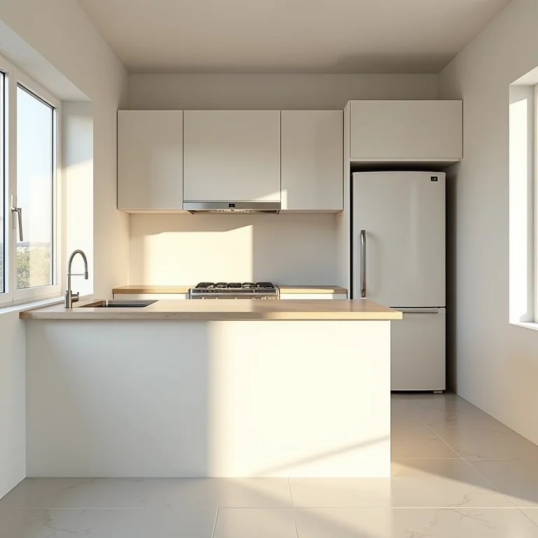 Triângulo de trabalho na cozinha: pia, fogão e geladeira