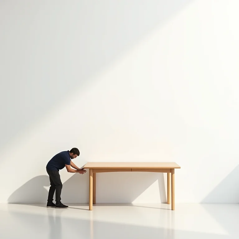 Vantagens de usar mesas dobráveis em cozinhas pequenas.