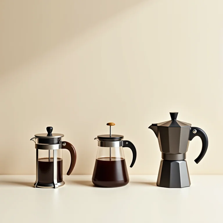 Variedade de cafeteiras para diferentes tipos de café