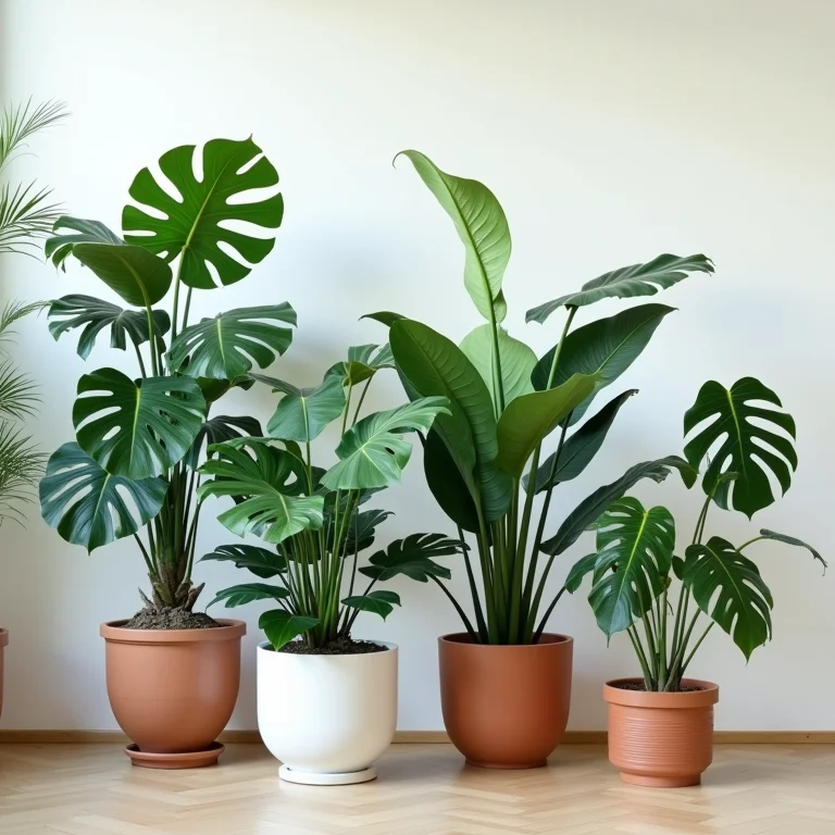 Variedade de Costelas de Adão à venda em loja de plantas