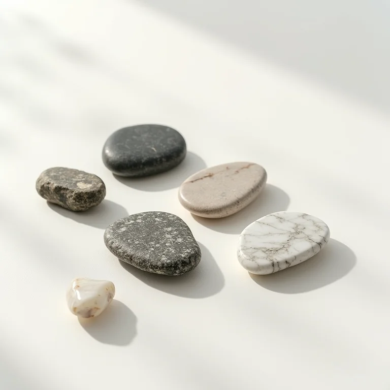 Variedade de pedras naturais para revestimento de paredes