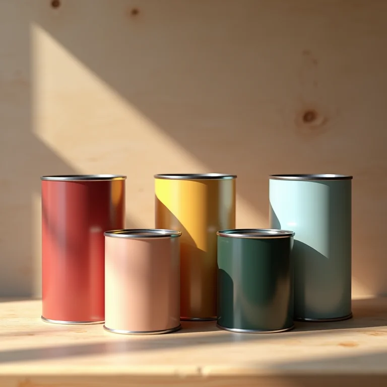 Variedade de tintas acetinadas para diferentes aplicações