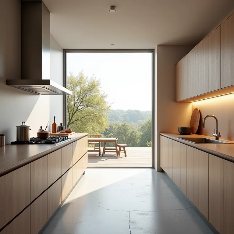 Ventilação adequada em uma cozinha moderna