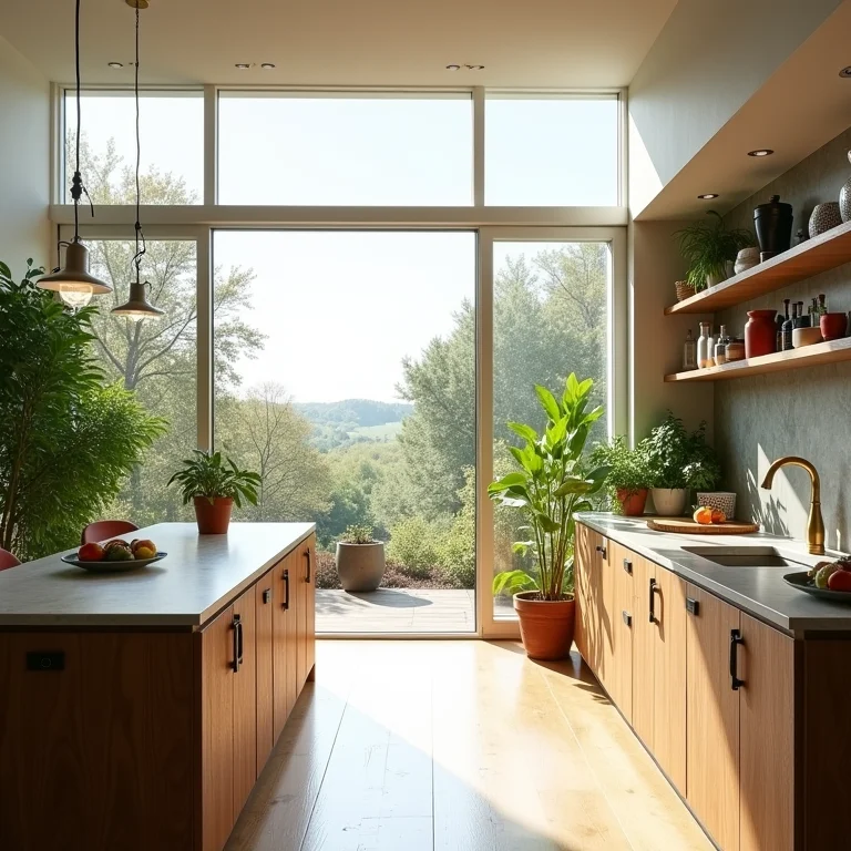 Ventilação natural em área gourmet.